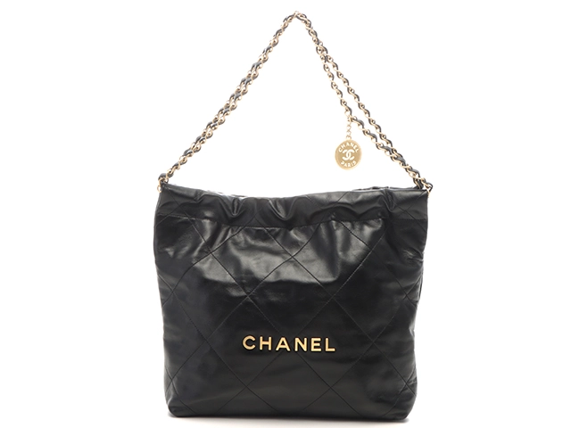 CHANEL シャネル CHANEL22スモールハンドバッグ ブラック/ゴールド金具