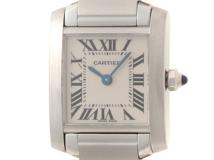 Cartier カルティエ 腕時計 タンクフランセーズSM W51008Q3 ステンレス ホワイト文字盤 クオーツ【472】SJ
