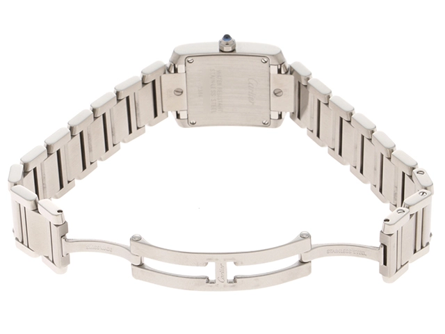Cartier カルティエ 腕時計 タンクフランセーズSM W51008Q3 ステンレス ホワイト文字盤 クオーツ【472】SJ