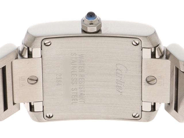 Cartier カルティエ 腕時計 タンクフランセーズSM W51008Q3 ステンレス ホワイト文字盤 クオーツ【472】SJ