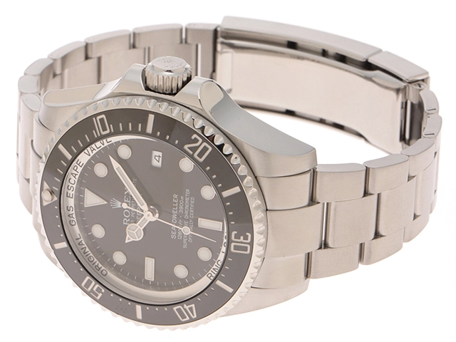 V番2011　ROLEX　ロレックス　ディープシー　シードゥエラー　116660　ステンレススチール　ブラック文字盤　自動巻き　メンズ　腕時計　C