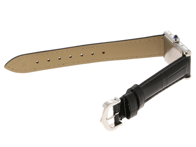 CARTIER カルティエ タンクマストドゥSM シルバー ステンレス/革