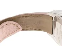 Cartier カルティエ 腕時計 2015年並行品 サントス100 MM W20126X8 ホワイト文字盤 ステンレス/アリゲーター 自動巻き【472】SJ