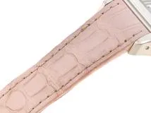 Cartier カルティエ 腕時計 2015年並行品 サントス100 MM W20126X8 ホワイト文字盤 ステンレス/アリゲーター 自動巻き【472】SJ