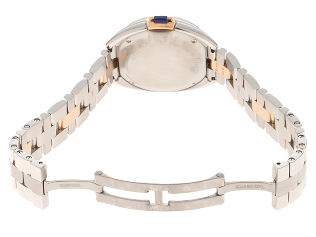 Cartier カルティエ レディース オートマチック クレ ドゥ カルティエ 31 W2CL0004 シルバー文字盤 PG/SS【472】HK