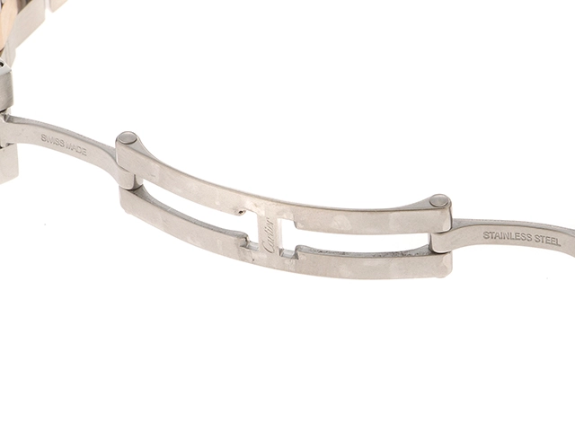 Cartier カルティエ レディース オートマチック クレ ドゥ カルティエ 31 W2CL0004 シルバー文字盤 PG/SS【472】HK