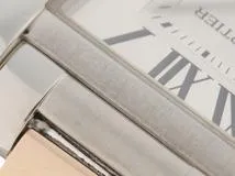 Cartier　カルティエ　タンク　アングレーズ MM　W5310043　ステンレススチール/ピンクゴールド　シルバー文字盤　クォーツ　男女兼用　腕時計　C