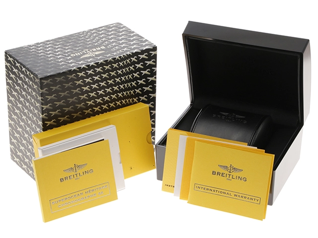 BREITLING ブライトリング 腕時計 2013年正規品 スーパーオーシャン ヘリテージ クロノグラフ A13320/A272B08OCA スティール ブラック文字盤 自動巻き【472】SJ