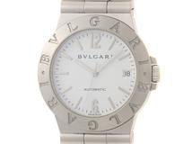 BVLGARI 　ブルガリ　  ディアゴノ 　　ステンレススチール/SS　　ホワイト文字盤　　自動巻き　　LCV35S　　【436】　　2148103926457