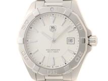 TAG HEUER タグホイヤー アクアレーサー WAY1111.BA0928 SS ステンレススチール ホワイト文字盤 クォーツ 【460】2148103926617