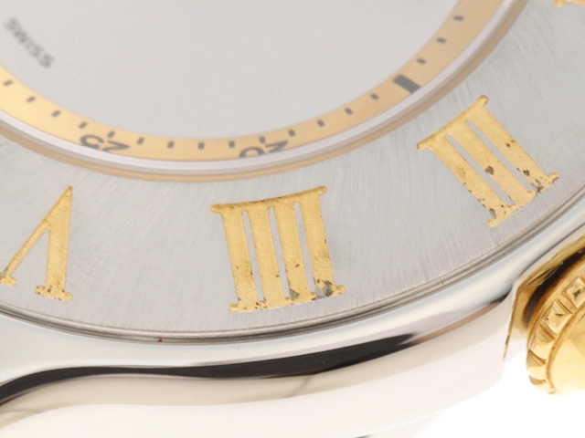 Cartier　カルティエ　マスト21SM　W10073R6　ステンレススチール　グレー文字盤　クォーツ　レディース　腕時計　K