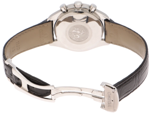 OMEGA オメガ スピードマスター マーク40 3513.53 SS ステンレススチール クロコダイルレザーベルト ブラック文字盤  オートマチック 【460】2148103926860