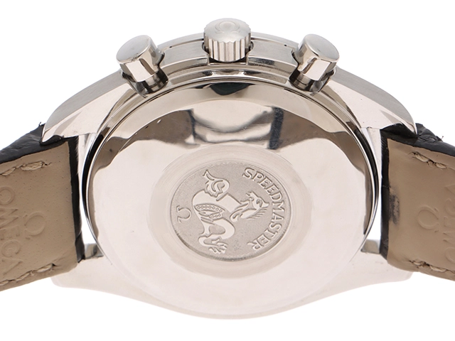 OMEGA オメガ スピードマスター マーク40 3513.53 SS ステンレススチール クロコダイルレザーベルト ブラック文字盤  オートマチック 【460】2148103926860