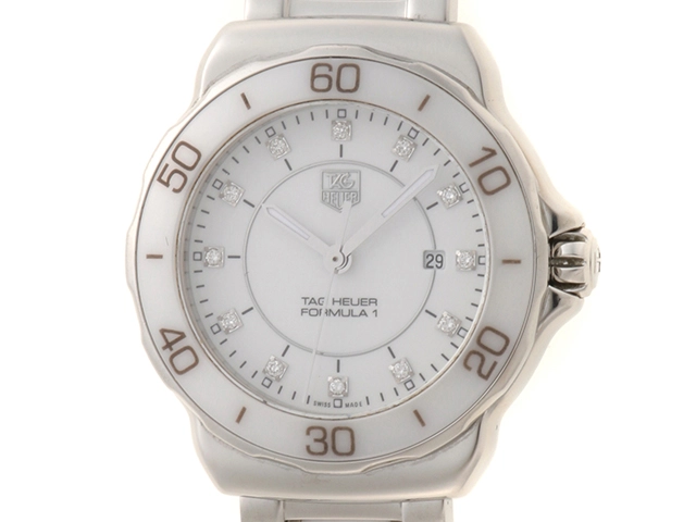 TAG HEUER タグホイヤー レディース クォーツ フォーミュラ1 WAH1315.BA0868 ホワイト12PD文字盤 CE/SS【472】HK
