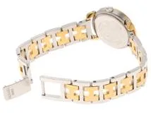 HERMES エルメス 腕時計 プルマン コンビ GP/SS ホワイト文字盤【472】TS