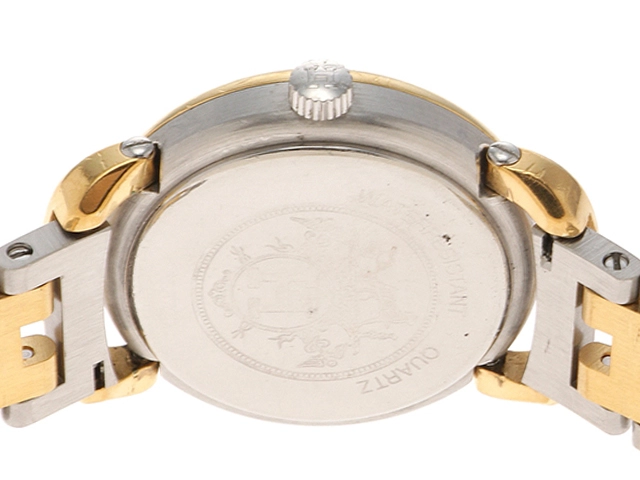 HERMES エルメス 腕時計 プルマン コンビ GP/SS ホワイト文字盤【472】TS