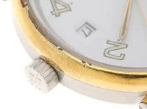 HERMES エルメス 腕時計 プルマン コンビ GP/SS ホワイト文字盤【472】TS