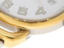 HERMES エルメス 腕時計 プルマン コンビ GP/SS ホワイト文字盤【472】TS