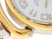 HERMES エルメス 腕時計 プルマン コンビ GP/SS ホワイト文字盤【472】TS