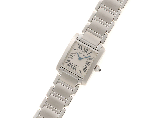 Cartier カルティエ タンクフランセーズ SM W51008Q3 ホワイトローマ