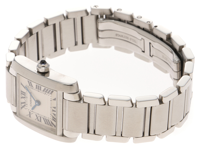 Cartier カルティエ タンクフランセーズ SM W51008Q3 ホワイトローマ