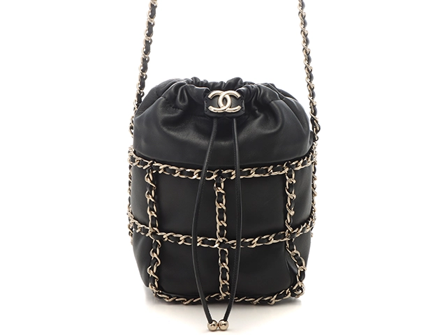 CHANELドローストリング チェーンショルダーバッグシャネル
