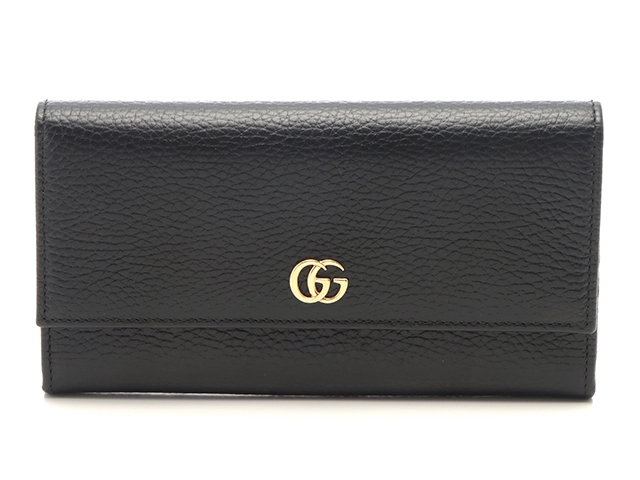 GUCCI グッチ 財布/長財布 ダブルGコンチネンタルウォレット ブラック  
