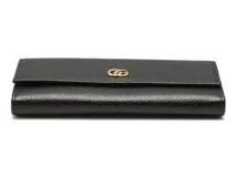 GUCCI グッチ 財布/長財布 ダブルGコンチネンタルウォレット ブラック  