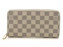 ルイヴィトン ダミエ アズール ジッピーウォレット 長財布 白 N60019 LOUIS VUITTON ルイヴィトン 長財布 ダミエアズール ジッピー