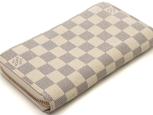 ルイヴィトン ダミエ アズール ジッピーウォレット 長財布 白 N60019 n23033004596-