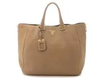 PRADA プラダ 2wayバッグ ベージュ レザー【472】YY の購入なら