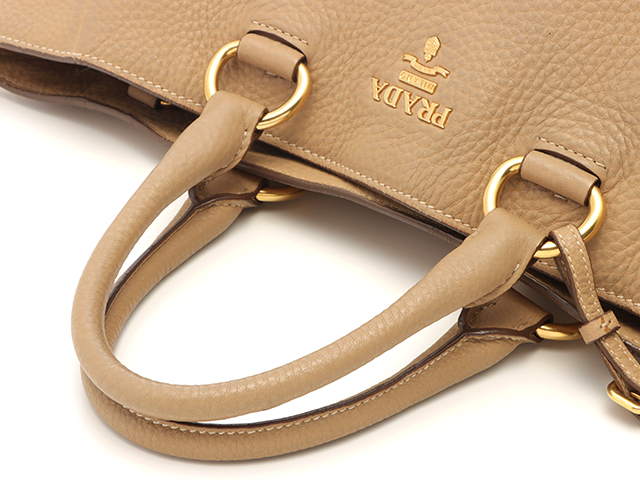 2WAYキャンバス レザー ベージュ ブラック 黒 ゴールド金具 1BA355