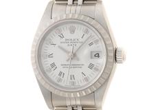 ROLEX　ロレックス　パーペチュアル デイト　79240　レディース　自動巻き　SS　ホワイト文字盤【431】2148103928635