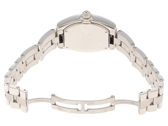 Cartier カルティエ 腕時計 2004年並行品 ミニロードスター W62016V3 ステンレス シルバー文字盤 クオーツ【472】 SJ