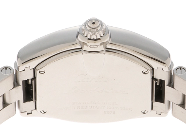 Cartier カルティエ 腕時計 2004年並行品 ミニロードスター W62016V3 ステンレス シルバー文字盤 クオーツ【472】 SJ