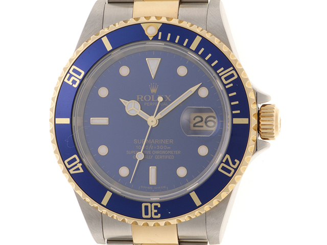 ROLEX ロレックス 時計 サブマリーナ 16613 自動巻き メンズ YG/SS