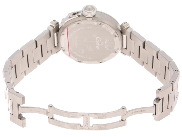 Cartier カルティエ 腕時計 2006年正規品 パシャC W31074M7 ステンレススティール ホワイト文字盤 自動巻き 【472】SJ