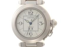 Cartier 　カルティエ　時計　パシャC　 ビッグデイト　W31055M7　SS　自動巻き　ホワイト文字盤【431】2148103929014