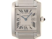 Cartier  カルティエ　タンクフランセーズMM　W51011Q3　SS　シルバー　男女兼用　クォーツ2148103929038【432】