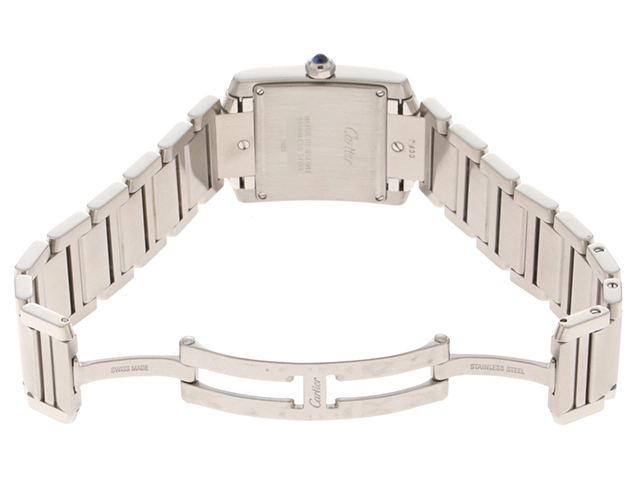 Cartier  カルティエ　タンクフランセーズMM　W51011Q3　SS　シルバー　男女兼用　クォーツ2148103929038【432】