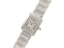 Cartier カルティエ 腕時計 タンクフランセーズSM W51008Q3 SS/SS ホワイト文字盤 クォーツ【471】TS