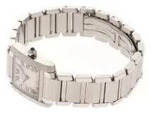 Cartier カルティエ 腕時計 タンクフランセーズSM W51008Q3 SS/SS ホワイト文字盤 クォーツ【471】TS