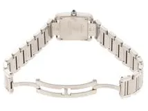 Cartier カルティエ 腕時計 タンクフランセーズSM W51008Q3 SS/SS ホワイト文字盤 クォーツ【471】TS
