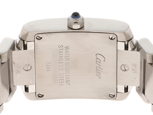 Cartier カルティエ 腕時計 タンクフランセーズSM W51008Q3 SS/SS ホワイト文字盤 クォーツ【471】TS