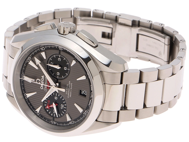 OMEGA オメガ 腕時計 2021年正規品 シーマスター アクアテラ150M GMT 231.10.43.52.06.001 グレー/ブラック文字盤 スティール 自動巻き 【472】SJ