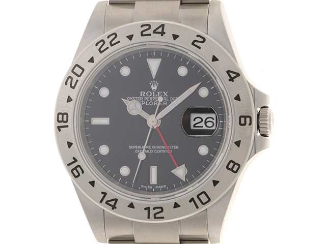 くろページ F番 2004年 正規 ROLEX ロレックス エクスプローラーII 16570 SS