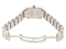 Cartier　カルティエ　タンクフランセーズSM　W51008Q3　SS　ホワイト文字盤　女性用クオーツ時計【473】