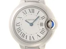 Cartier カルティエ 腕時計 2023年並行品 バロン ブルー ドゥ カルティエ 28mm WSBB0067 スティール シルバー文字盤 クオーツ【472】SJ
