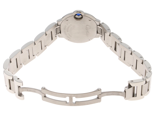 Cartier カルティエ 腕時計 2023年並行品 バロン ブルー ドゥ カルティエ 28mm WSBB0067 スティール シルバー文字盤 クオーツ【472】SJ