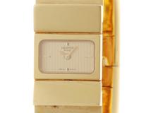 HERMES　エルメス　ロケ　クォーツ　レディース　GP/七宝　シャンパンゴールド　L01.201 　【432】　【2148103929687】